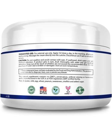 Research Verified Cuticle Cream - Heal & Maintain Healthy Cuticles & Nail Beds - 2 Oz - Made in the USA - Best International Shipping - Buy Online on SooperMarket.com