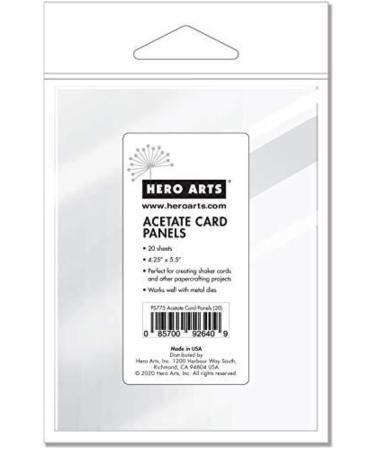 Hero Arts PS775 Specialty Paper, Clear Card Panels 4.25" x 5.5"