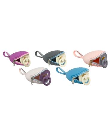 SchnullerHai Pink - Practical Pacifier Bag for 2 Pacifiers | Flexible Fastening Storage Solution - Buy Online on SooperMarket.com
