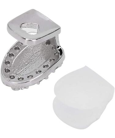 Teeth Jewelry Tooth Gems Teeth Grills Single Tooth Bling Teeth Accessory Decoration for Halloween Party Hip Hop Show (Single portal diamond silver) - Buy Online on SooperMarket.com