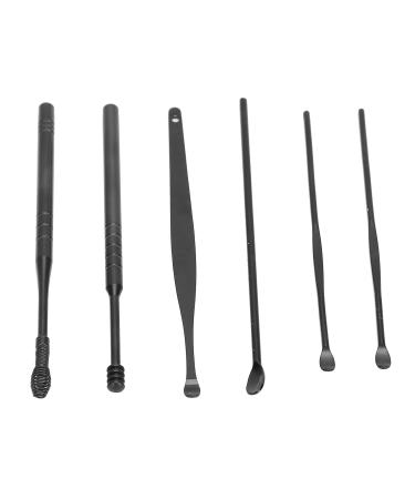 Portable Earwax Removal Tool Set - U Shape & Spiral Ear Cleaner in Black - Buy Online on SooperMarket.com