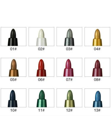 KAIQIKAIXI 12 Color Waterproof Eye and Lip Makeup Pencil Set - Multifunctional Cosmetic Tool - Buy Online on SooperMarket.com