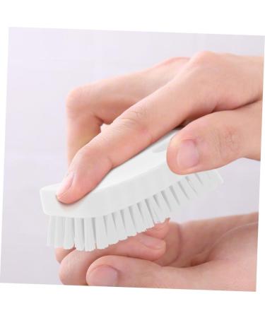 Mikinona Nail Brush Cleaning Scrubber Manicure Fingernail Scrubber Fingernail Clean Fingernail Scrubber Brush Nail Manicure Brush Foot Scrub Brush Handle White Small Brush Polyester - Buy Online on SooperMarket.com