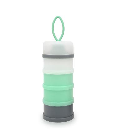 Nordlif Baby Milk Powder Dispenser Pot 4 Layers Portable Formula Dispenser Container Non-Spill Stackable Baby Snack Storage Container Baby Feeding Travel Storage Container BPA Free