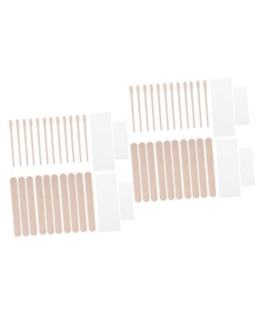 Angoily 800 Pcs Disposable Beauty Bar Spatula Scraper Face Natural Birch