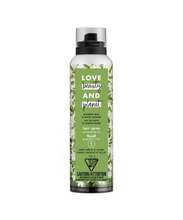 Love Beauty Planet Coconut Milk White Jasmine Hair Spray Soft Hold Shine 6.8 oz
