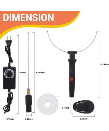 Genround Hot Wire Foam Cutter  Foam Cutter with Temperature Controller Electric Cutting Machine Hot Wire Foam Cutter Foam Cutting Pen Foam Cutting Tools for Polyethylene EVA Foam Carving DIY Crafts - Buy Online on SooperMarket.com