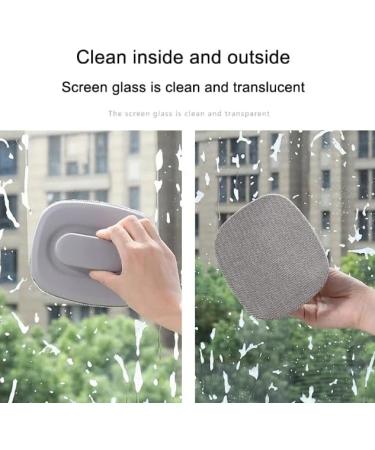 Window Cleaner Brush One Side Magnetic Wash Window Wiper Magnet Glass Cleaner For Washing Windows Glass Cleaning Household Dark Gray - Buy Online on SooperMarket.com