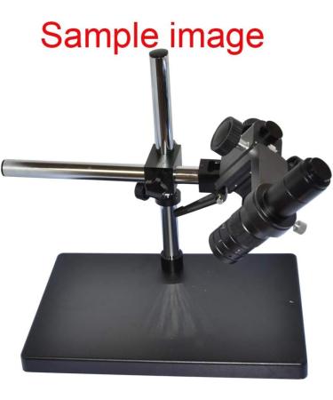 HAYEAR Heavy Boom Stereo Metal Table Stand for Industrial Microscope - Universal Large Platform, 50MM Lens Holder Ring Support, 3D Mode Adjust - Buy Online on SooperMarket.com