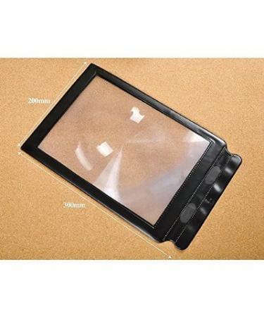 Salesland 3X Magnifier Handheld Reading Aid for A4 Full Page Large Sheet Magnifying