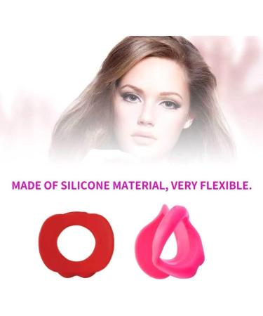 Lip Massager Silicone Lip Exerciser Facial Muscle Tightener Face Lift Mouth Stretcher Trainer Red - Buy Online on SooperMarket.com