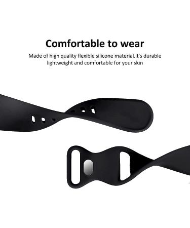 Acrbiutu Silicone Sport Band for Apple Watch 38/40/41mm - Black, S/M - Buy Online on SooperMarket.com
