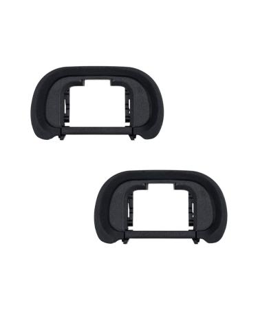JJC Camera Eyecup Eyepiece Viewfinder for Sony A7 III A7 II A7 A7R IV A7R III A7S II A7S A99 II A9 A58 Camera, Soft Silicone Eye Cup Replacement of Sony FDA-EP18 (2 Pack) 2 Packs Original Replacement