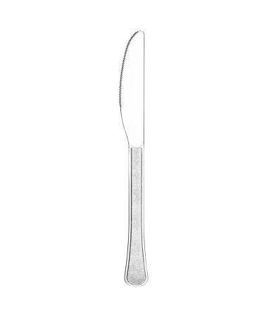 Amscan 8012.86 Disposable Clear Premium Heavy Weight Plastic Knives Party Supply Standard 48ct