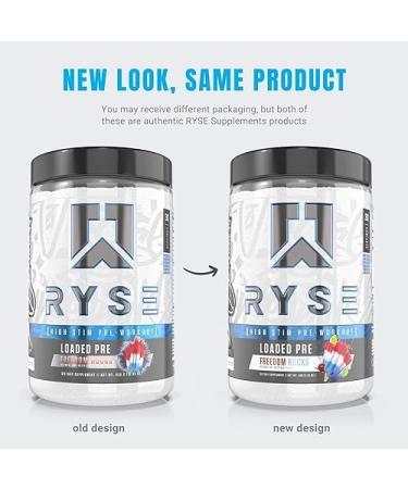 Ryse Core Series Loaded Pre Workout - High Stim Pre-Workout Pump Energy Strength 390mg Caffeine 4.5 Grams Pure L 420 g (Pack of 1) Freedom Rocks 30 Servings (Pack of 1) - Buy Online on SooperMarket.com
