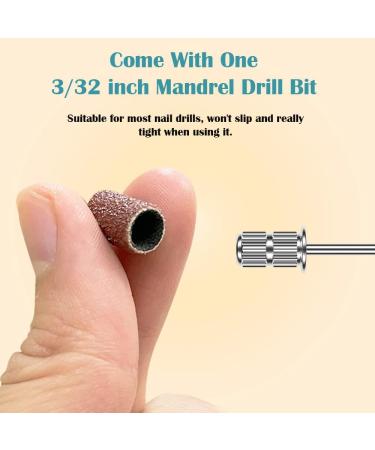 LICQIC 150Pcs Nail Sanding Bands 80#120#180# Grit 3 Colors with Nail Drill Bit - Manicure & Pedicure Care Tools - Buy Online on SooperMarket.com