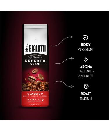 Bialetti Esperto Grani Coffee - Classic Taste 500g | Premium Italian Coffee for International Shipping - Buy Online on SooperMarket.com