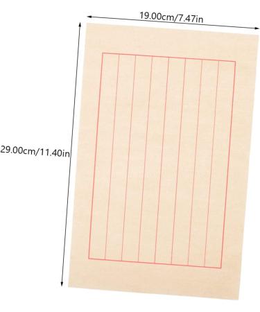 KALLORY 50 sheets Art Practice Raw Chinese Writing Pen for Sumi Drawing Soft Japanese Xuan Ink Rice Paper - Buy Online on SooperMarket.com