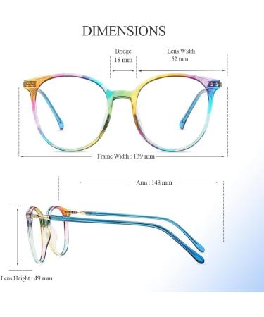Firmoo Blue Light Blocking Glasses | Anti Glare Computer Gaming Eyewear for Men & Women - Non Prescription Multicolored Frames - Buy Online on SooperMarket.com