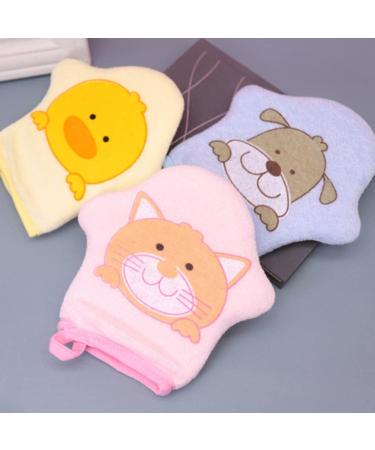 Kisangel 4pcs Loofah Sponge Mittens - Soft Bath Scrubber & Shower Body Sponges for Exfoliating Cleanser - Buy Online on SooperMarket.com