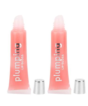 2pcs Lip Plumping Serum & Glitter Lip Gloss Set - Long Lasting Makeup for Full Lips - International Shipping Available - Buy Online on SooperMarket.com