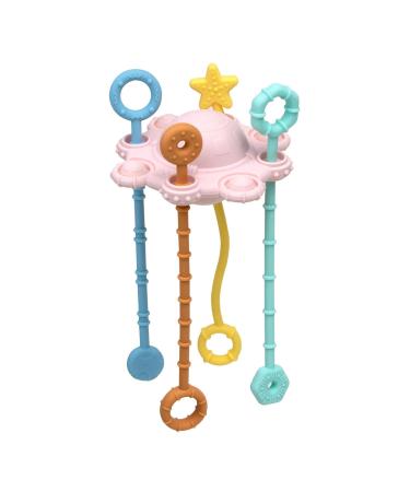 Shop Pink Silicone Train Cord Activity Toys - Fine Motor Skills Development for 18 Months+ - Buy Online on SooperMarket.com
