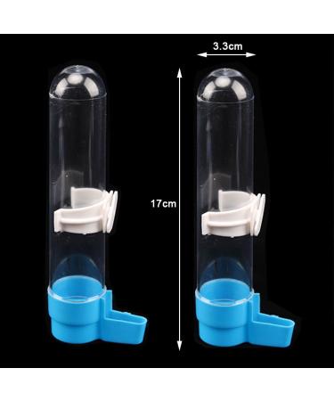 2 PCS Bird Food Drinker Parrot Automatic Water Feeder Bird Drinkers Hanging Bird Water Bottle for Parrot Budgies Parakeet Cockatiels - Buy Online on SooperMarket.com