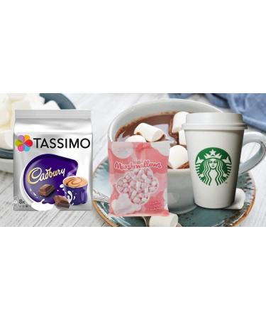 Temas Tassimo Hot Chocolate Pods Gift Set includes Tassimo Hot Chocolate pods x 8 Walkers Short Bread Biscuits Marshmallows Reusable Coffee Cup Sleeves Hot Chocolate Stirrers - Buy Online on SooperMarket.com