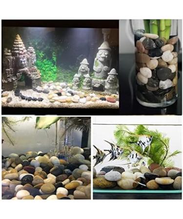 Hisredsun 2.1 lb Natural Polished Pebbles - 0.4-1 inch Decorative Stones for Garden, Aquarium and Vase Fillers - 0.95kg Multi-Use River Rocks - Buy Online on SooperMarket.com