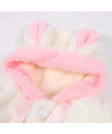 Newborn Baby Girl Hooded Cape Coat | Faux Fur Winter Outwear | 0-36 Months White - Buy Online on SooperMarket.com