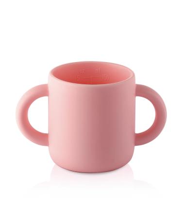 Silicone Training Cup for Infants - 2 easy- grip handles - Baby Open Cup 5 OZ  Great for Toddlers  Infants  Babies  Children (Princess powder)