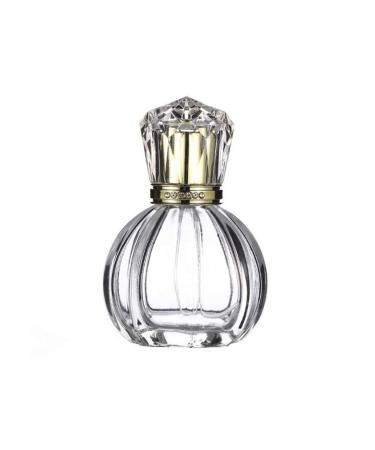 1 pieces 50 ml / 1.7 ounce empty pumpkin shape clear glass fog spray bottles fragrance sprayer atomizable travel containers glass pot bottle holder for fragrance toner hydrosol makeup water