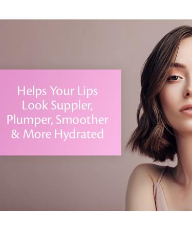M3 Naturals Collagen Lip Plumper - Natural Lip Enhancer for Fuller Lips | Hydrating Gloss Primer for Soft, Plump Lips - Pink - Buy Online on SooperMarket.com