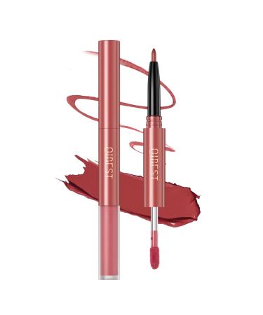 Lip Liner And liquid Lipstick Set - Lip Pencil 2-In-1- Vegan Cruelty Free - Highly Pigmented Easy To Colour - Shaping Lip Liner Set For Women And Girls (03#)