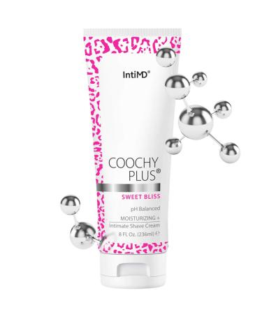 Coochy Plus Sweet Bliss Shaving Cream 8oz - Rash-Free Moisturizing Formula for Bikini Line, Armpit & Pubic Area - Buy Online on SooperMarket.com