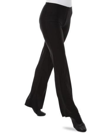 Alexandra Collection Youth Black Tricot Jazz Pants - Athletic Flare Bootcut Pant (Size 14) - Buy Online on SooperMarket.com