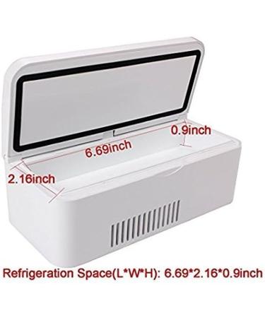 Insulin Cooler Medicine Refrigerator with Advanced Temperature Control System - Portable Medical Cooler Box Small Insulin Cooler for Car Travel Home by Home Care Wholesale 187 * 80 * 67 mm - Buy Online on SooperMarket.com