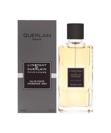 Guerlain L'instant Pour Homme Eau de Toilette Spray 3.3 Ounce Multicolor
