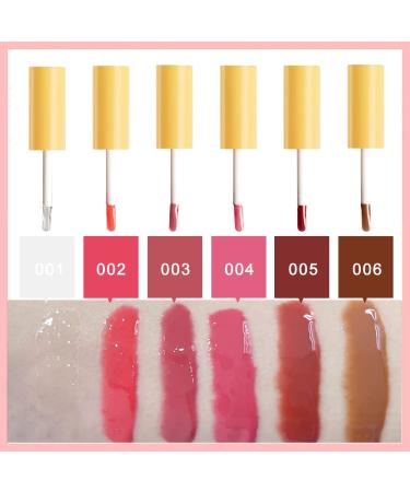VERONNI 6 Colors Lip Tinted Stain Gloss Set - Hydrating Plumping Liquid Lipstick & Moisturizing Clear Lip Oil for Dry Lips - Buy Online on SooperMarket.com