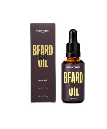 Men Rock Original Beard Oil - Beard care with rosemary cedarwood & grapefruit 30ml
