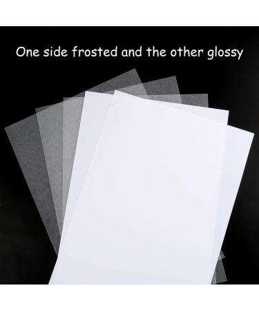 Auihiay 12 Pieces Printable Shrink Plastic Sheets for Mothers Day Gifts - 6 White and 6 Semitransparent - Creative Craft for Kids - 8.3 x 11.6 inch - Buy Online on SooperMarket.com