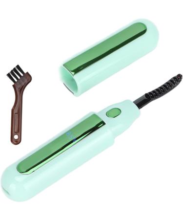 Verdant Touch Heating Eyelash Curler USB Rechargeable Electric Eyelash Curler Long-Lasting Curling Tool with Heating Green - Buy Online on SooperMarket.com