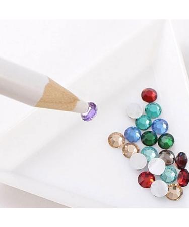 1PC Nail Art Drawing Pen Hook Flower Carving Nail Pen Rhinestones Picker Beauty Makeup Manicure Tool White. - Buy Online on SooperMarket.com