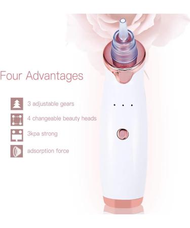 Blackhead Removal Device - Deep Cleansing for All Skin Types - Easy and Practical White Tool - Buy Online on SooperMarket.com