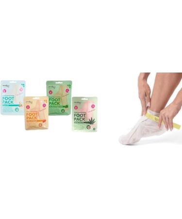 Derma V10 Foot Pack Mask (6 Pack) Deep Moisturising (Complete Foot Care Bundle) - Buy Online on SooperMarket.com