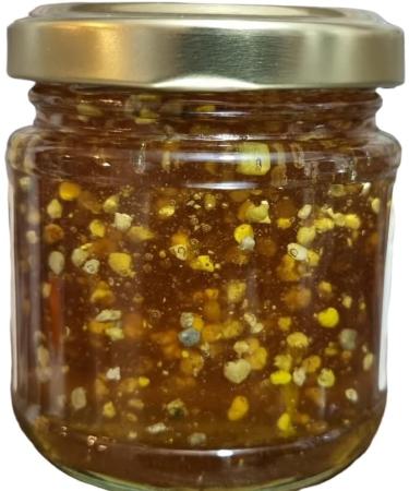Pollen in British Honey - British Pollen collected throughout the whole season in RAW British Honey (114g Glass jar) - Buy Online on SooperMarket.com