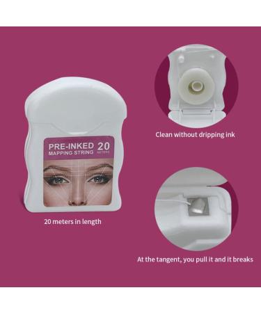 Eyebrow Mapping String Pre-Inked Mapping Brows String Microblading Mapping String Microblading Brows String Supplies White - Buy Online on SooperMarket.com