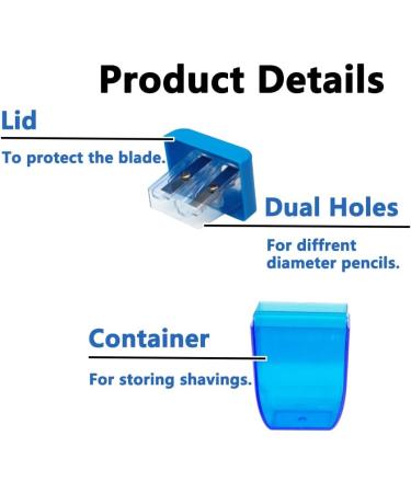 AUSTARK 4Pcs Pencil Sharpeners Manual for Kids Adults  Dual Hole Small Handheld Pencil Sharpener Bulk for Office School Home  Back to School Supplies Sharpeners-4 - Buy Online on SooperMarket.com