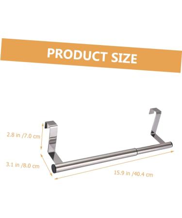 ABOOFAN Telescopic Towel Rack Clothes Hanger Hangers Metal Towel Bar Cabinet Door Towel Rack Steel Shelf - Buy Online on SooperMarket.com
