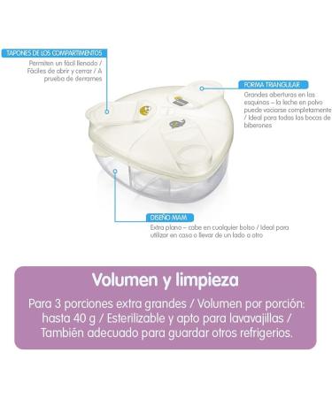 MAM A143 Milk Powder Box - Neutral Dispenser for Easy Feeding - Buy Online on SooperMarket.com